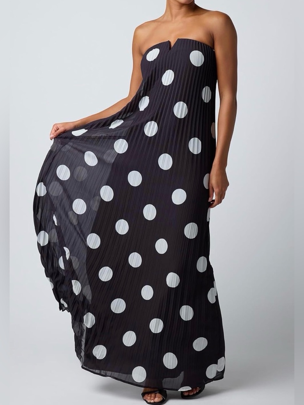 Lulus “Dream” Polka Dot Maxi Dress